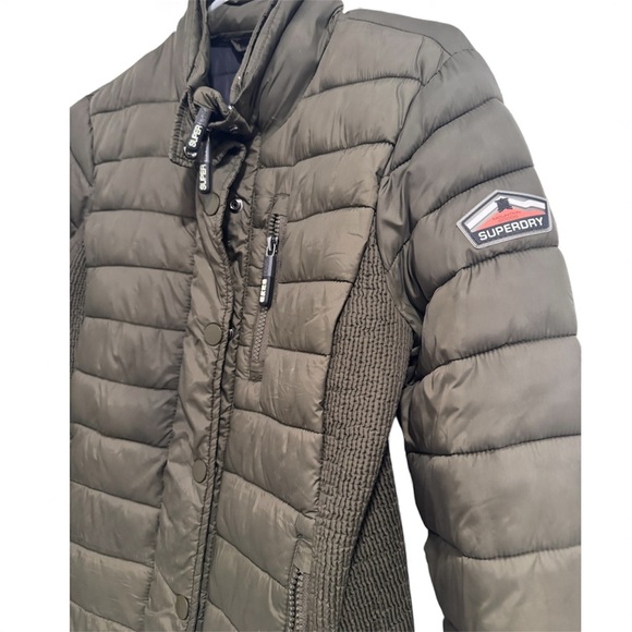 Superdry Women's Dark Brown Puffer Jacket - Picture 3 of 4